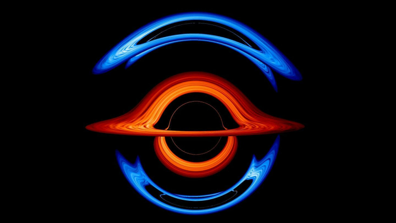 Создана первая визуалицация двойной черной дыры
