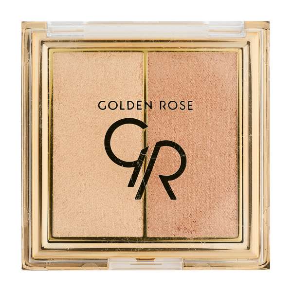 Golden Rose So Glow! Highlighter Duo Пудровый хайлайтер для лица | 102 Sunshine